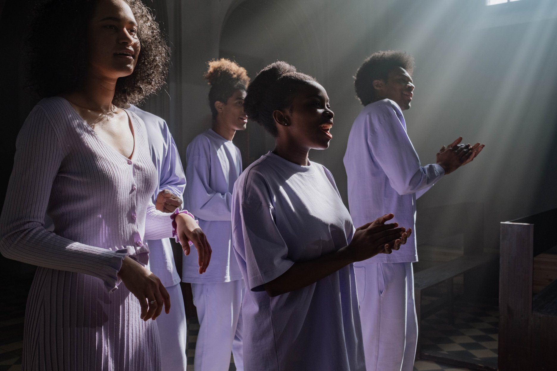 Choir Singing in a Church